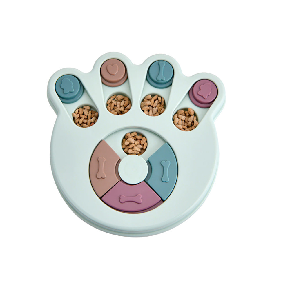 New pet turntable eating puzzle, anti-choke food bowl