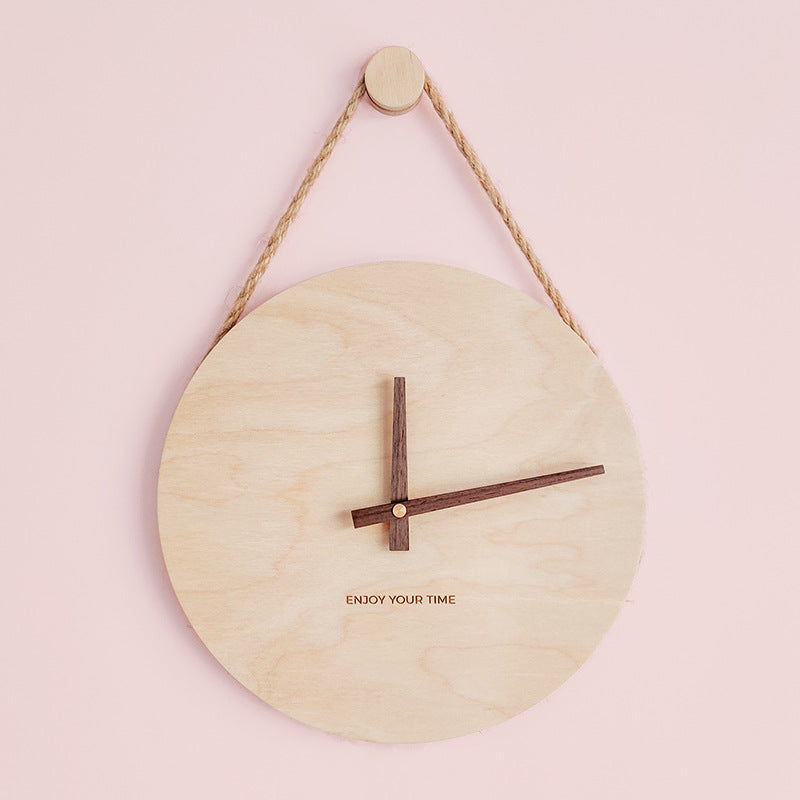 Hot selling Japanese Wooden sling creative wall clock