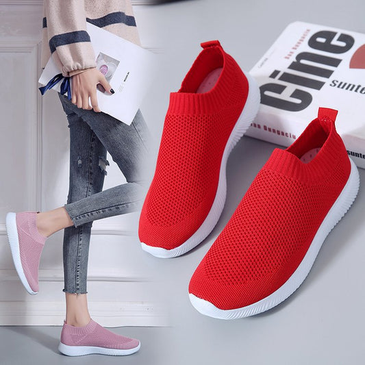 Explosions mesh flying woven women spot socks shoes