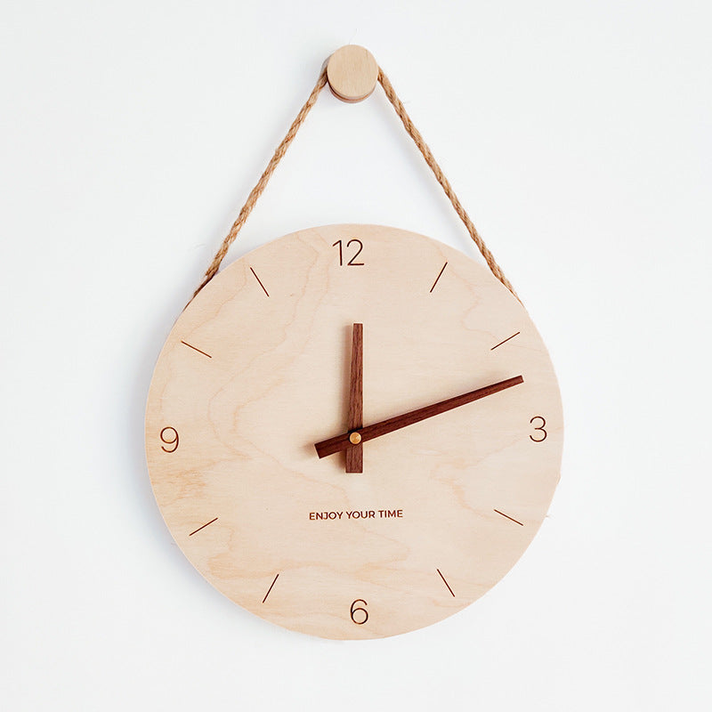 Hot selling Japanese Wooden sling creative wall clock