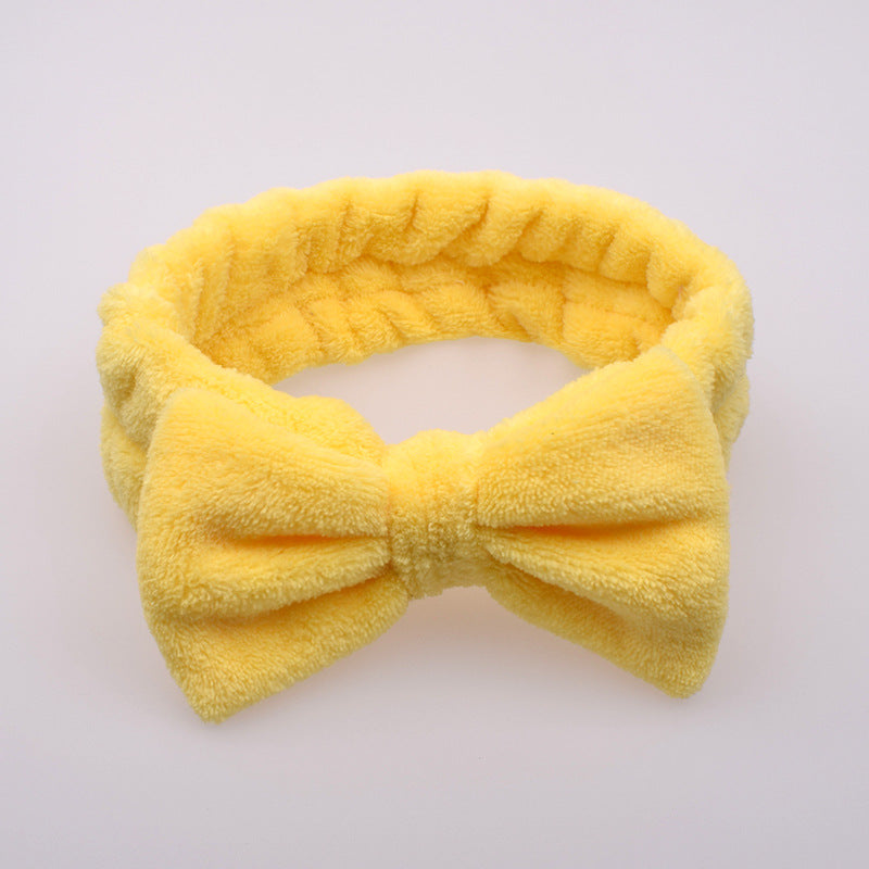 Women Flannel Soft Bowknot Hair Band