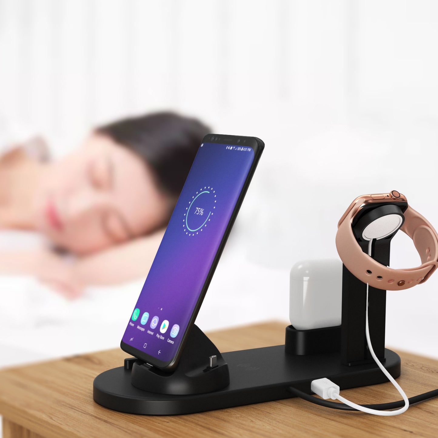 4 in 1 wireless charging base