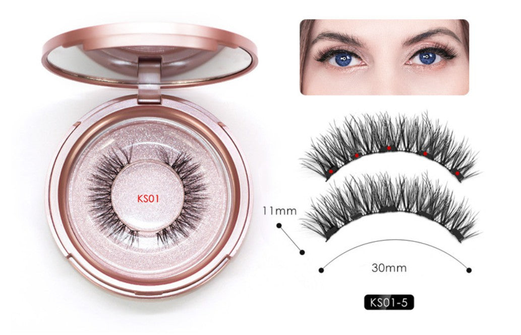 5D Magnetic Double Layer False Eyelashes