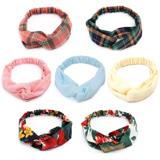 New Korean women fresh cross hairband