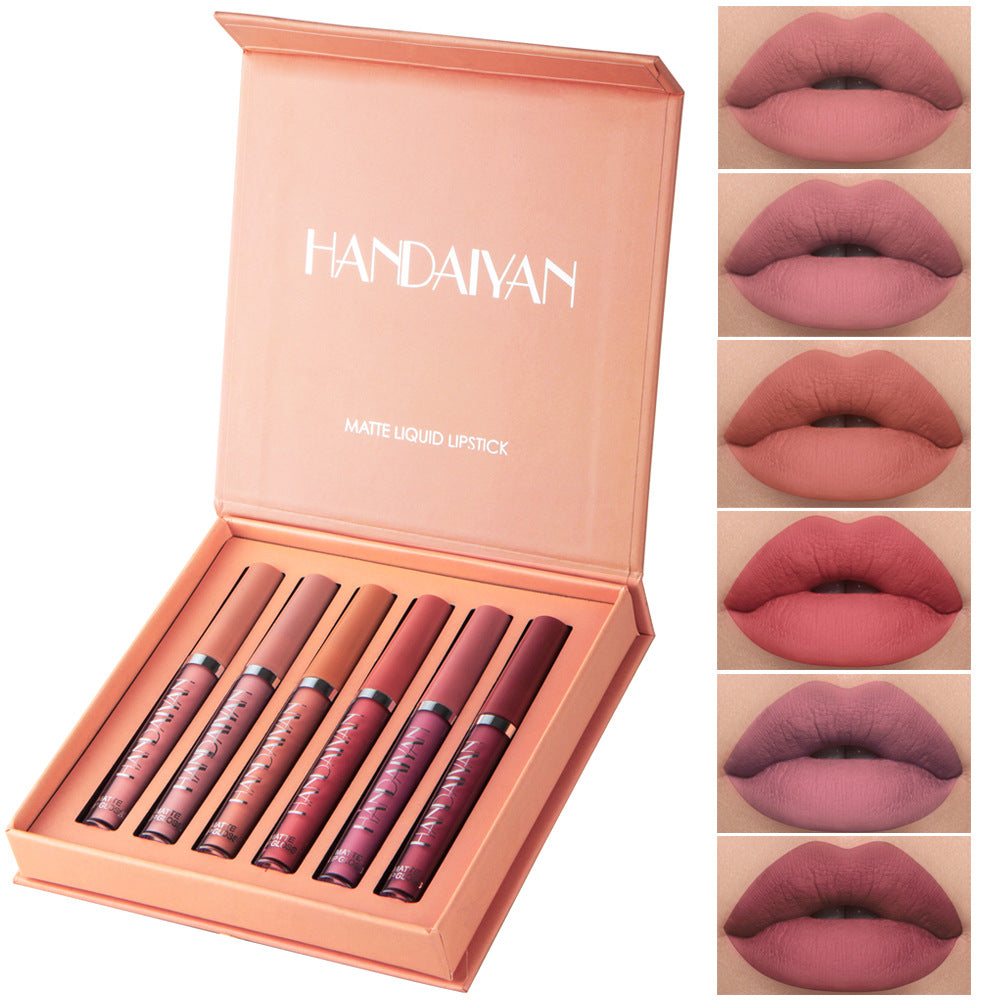 HANDAIYAN matte 6 lip gloss set