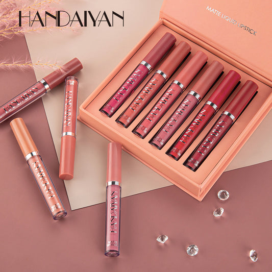 HANDAIYAN matte 6 lip gloss set