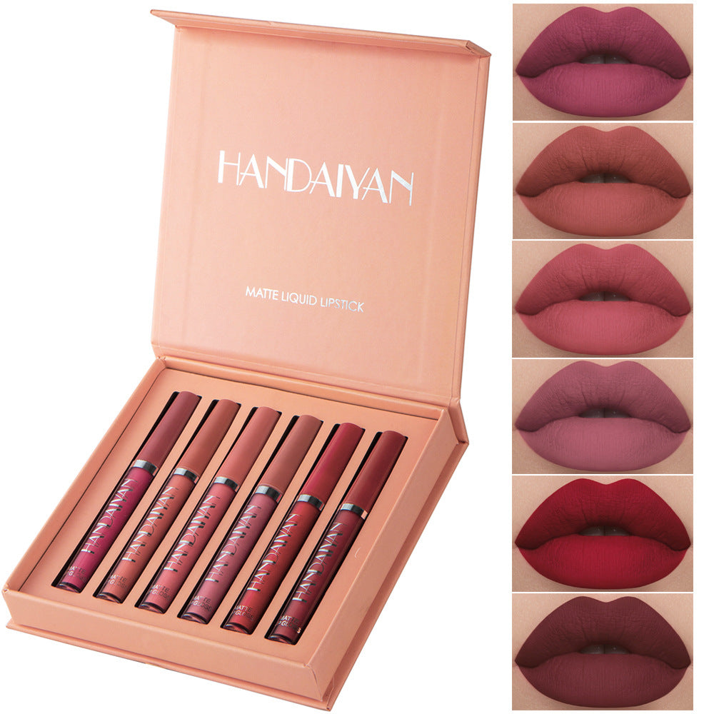 HANDAIYAN matte 6 lip gloss set