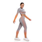 Women Seamless yoga sports and fitness clothing suit