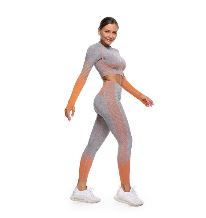 Women Seamless yoga sports and fitness clothing suit