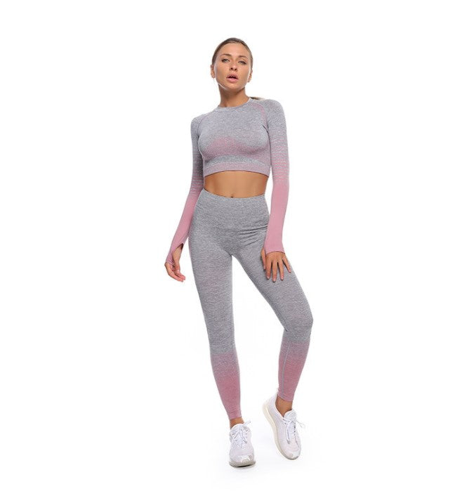 Women Seamless yoga sports and fitness clothing suit