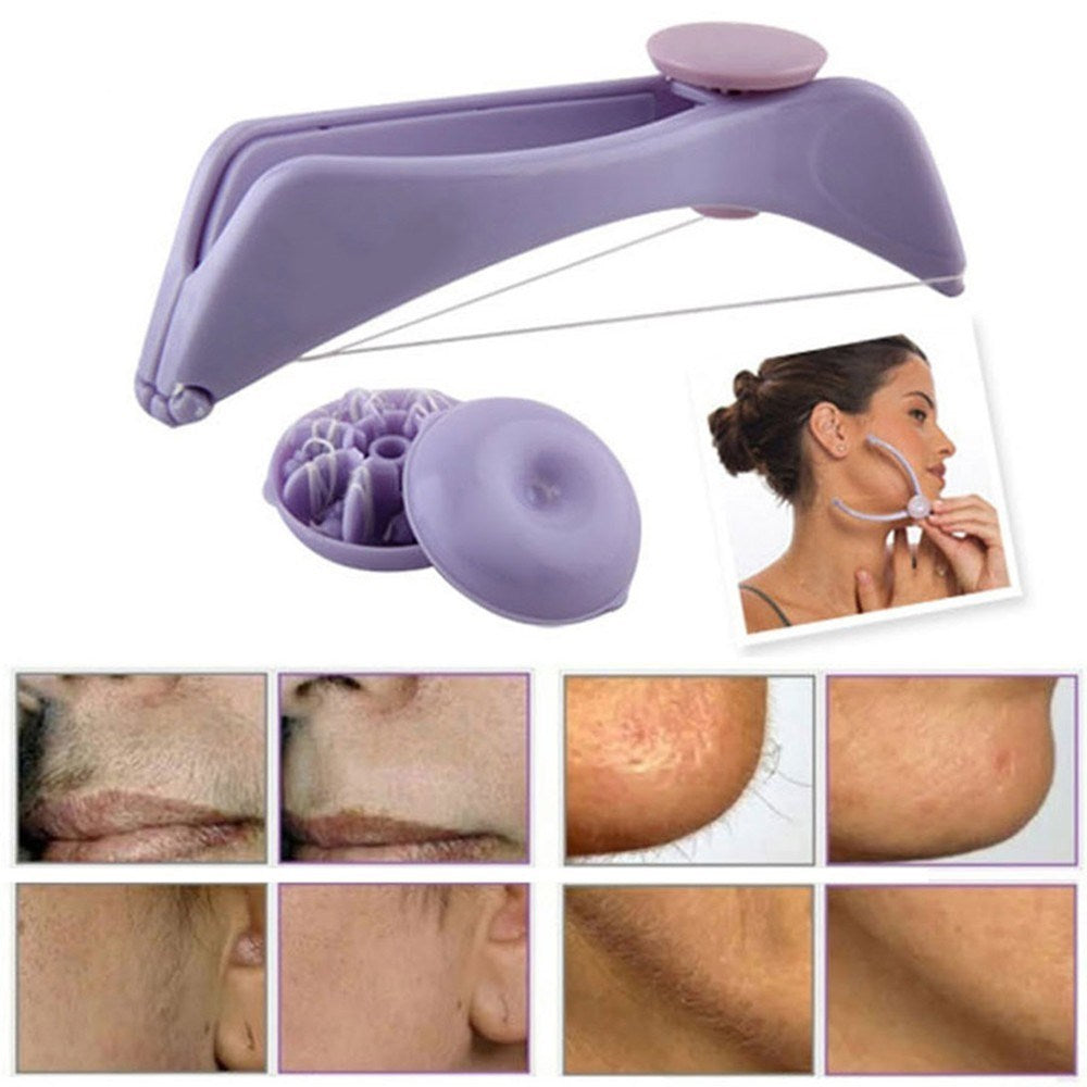 Slique facial cotton plucking hair removal device