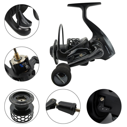 Honeycomb Hollow Cup Black Fishing Reel Travel Sports