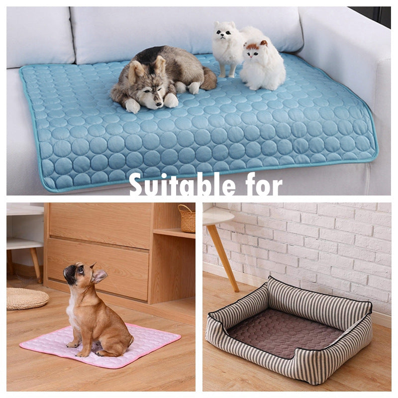 Pet ice silk cooling mat