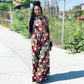 Hot sale women digital printing sleeveless jumpsuit