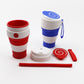 Organic silicon composite travel mug