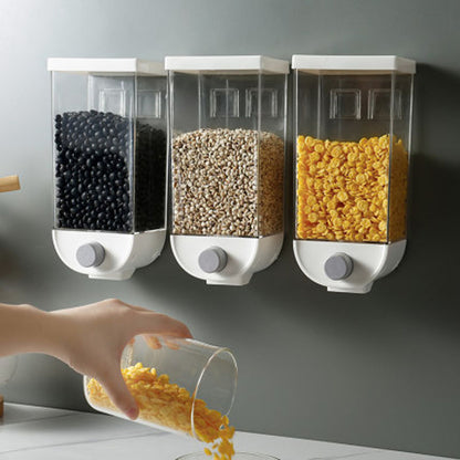 Kitchen wall-mounted grain storage tank