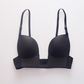 Women deep U sexy gathered breathable seamless bra
