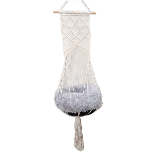 Nordic cotton rope hand-woven pet litter cat hammock