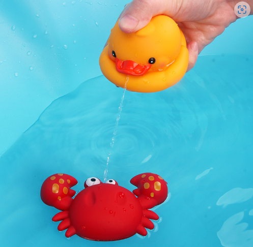 Baby bathing water soft animal doll cute animal pinch toy