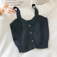 Women thin waist short suspenders vest