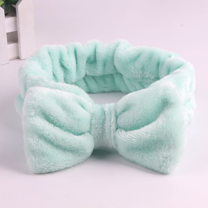 Women Flannel Soft Bowknot Hair Band