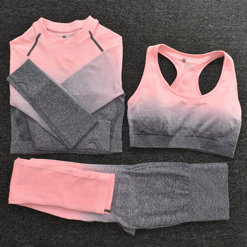 New women seamless yoga sports suit