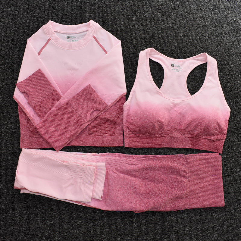 New women seamless yoga sports suit