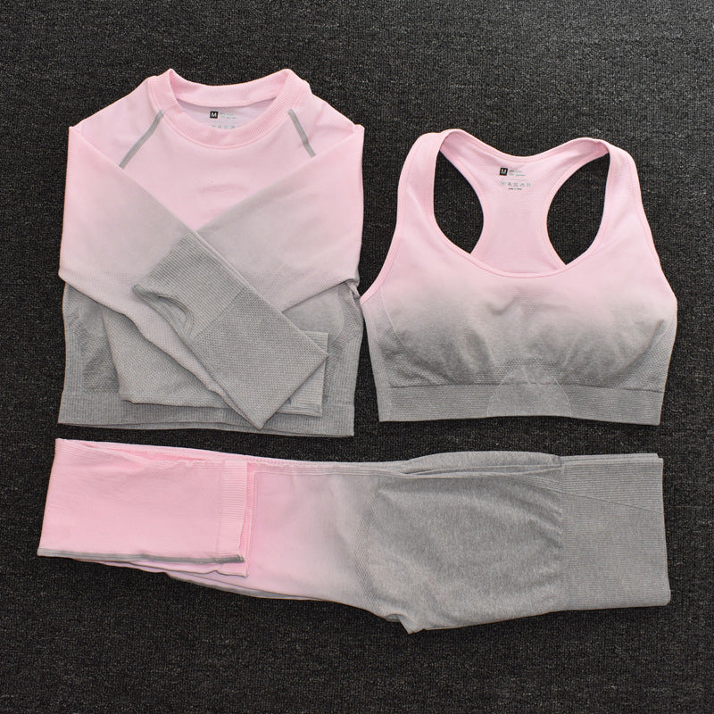 New women seamless yoga sports suit