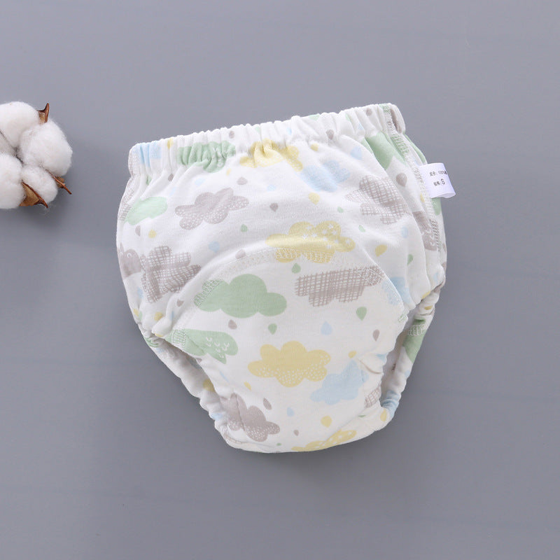 Baby training pants six-layer cloth anti-leakage diaper pants