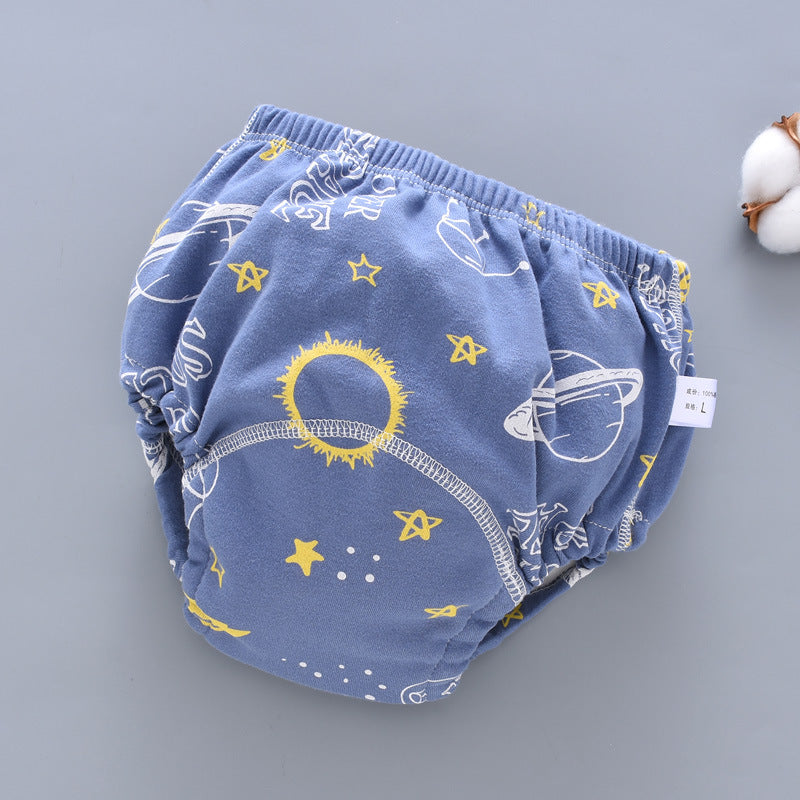 Baby training pants six-layer cloth anti-leakage diaper pants