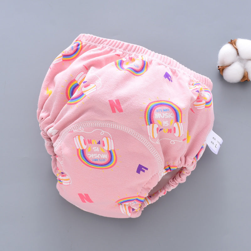 Baby training pants six-layer cloth anti-leakage diaper pants