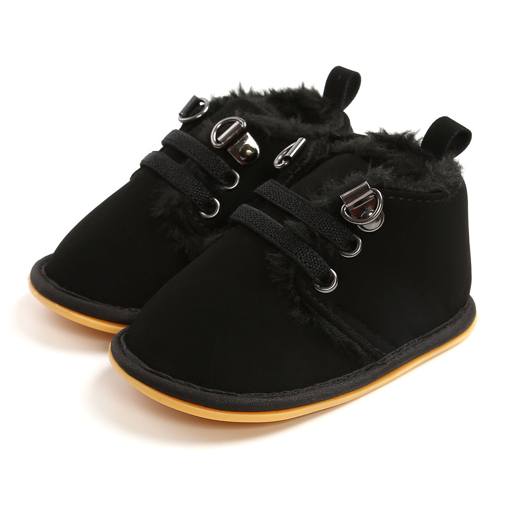 New baby 0-1 year old rubber-soled toddler shoes