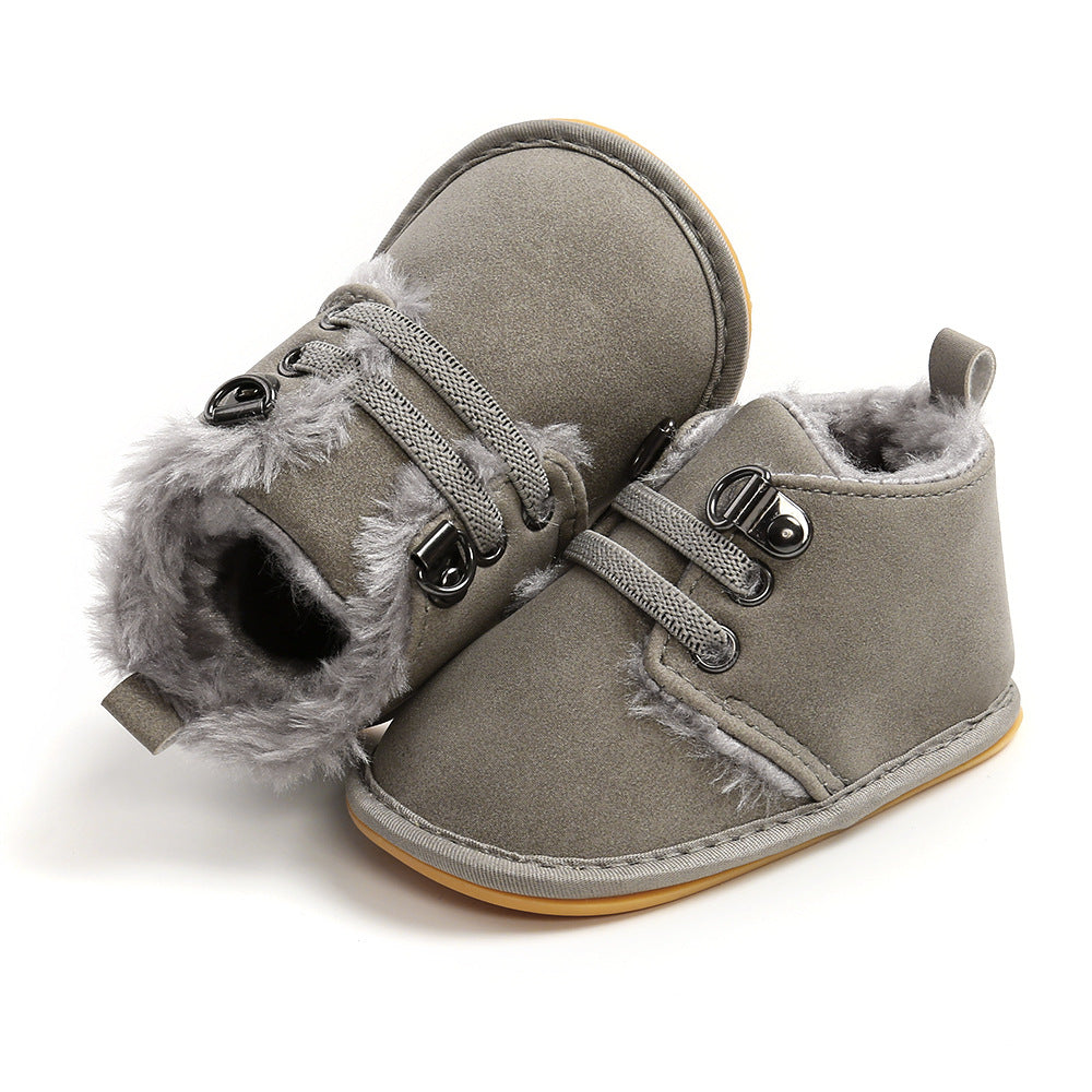 New baby 0-1 year old rubber-soled toddler shoes