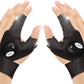 LED flashlight fishing sports gloves