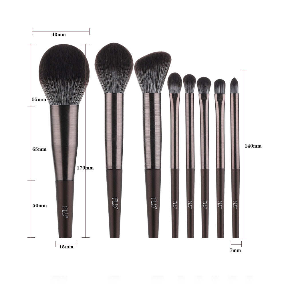 Natural Hair Makeup Brushes set