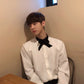 MRCYC Korean men’s tie stand-up collar shirt
