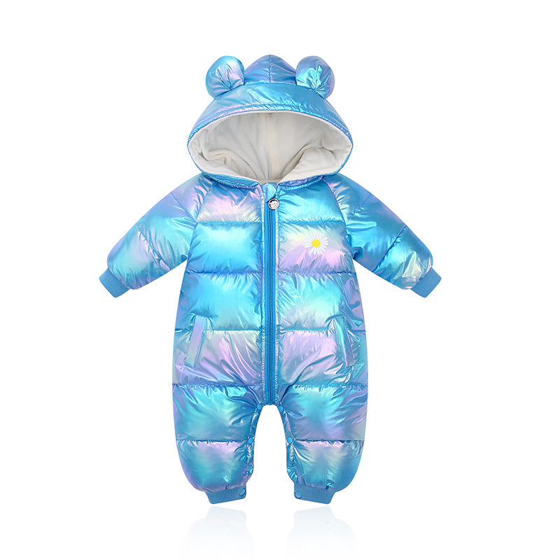 Baby jumpsuit for fall/winter baby crawling clothes for children