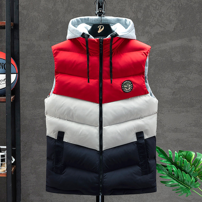 Men’s double-sided winter down padded waistcoat