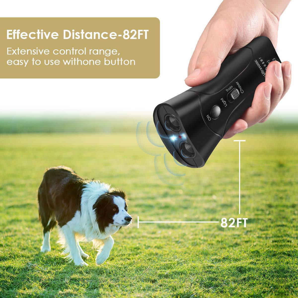 Hot-selling laser dog training device ultrasonic double head dog repeller