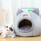 Cat litter kennel removable and washable winter warm enclosed cat villa