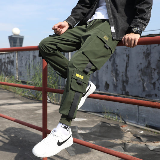 Men’s Korean trend hip-hop casual long pants