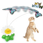 Cat automatically rotates flying butterfly educational interactive toy