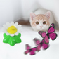 Cat automatically rotates flying butterfly educational interactive toy