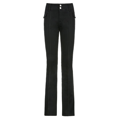 Women street hot girl retro style flared pants