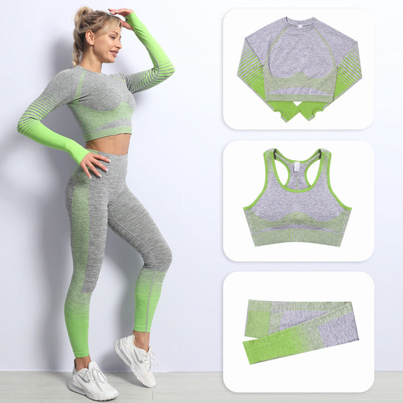 Women Seamless yoga sports and fitness clothing suit