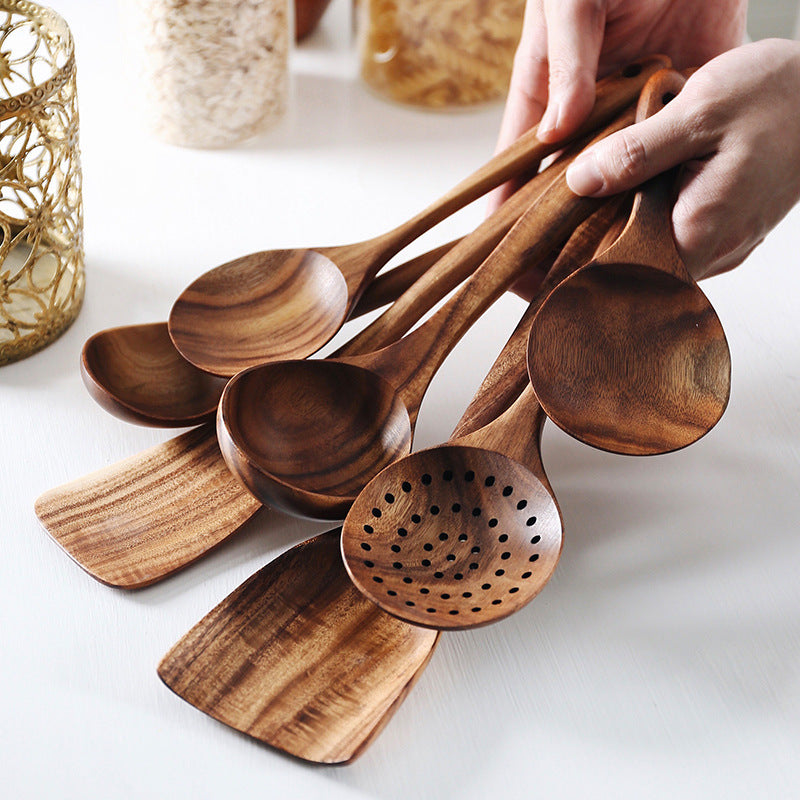 Thai teak kitchen wood spoon