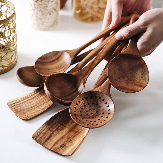 Thai teak kitchen wood spoon