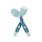 New children's learning to eat training tableware twisted fork spoon