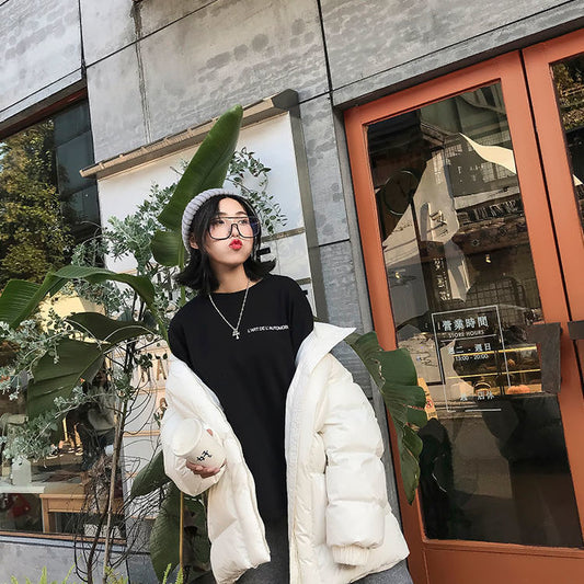 Korean Women Winter loose cotton-padded clothes jacket