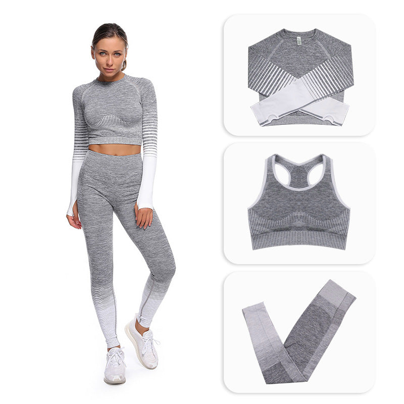 Women Seamless yoga sports and fitness clothing suit